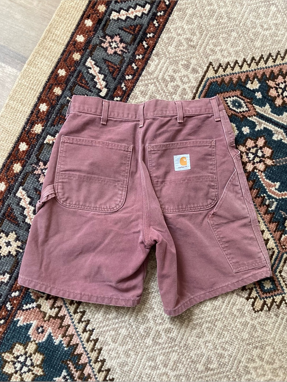 Vintage 1994 Carhartt WU1936 Redwood Workwear Carpenter Shorts Size 31